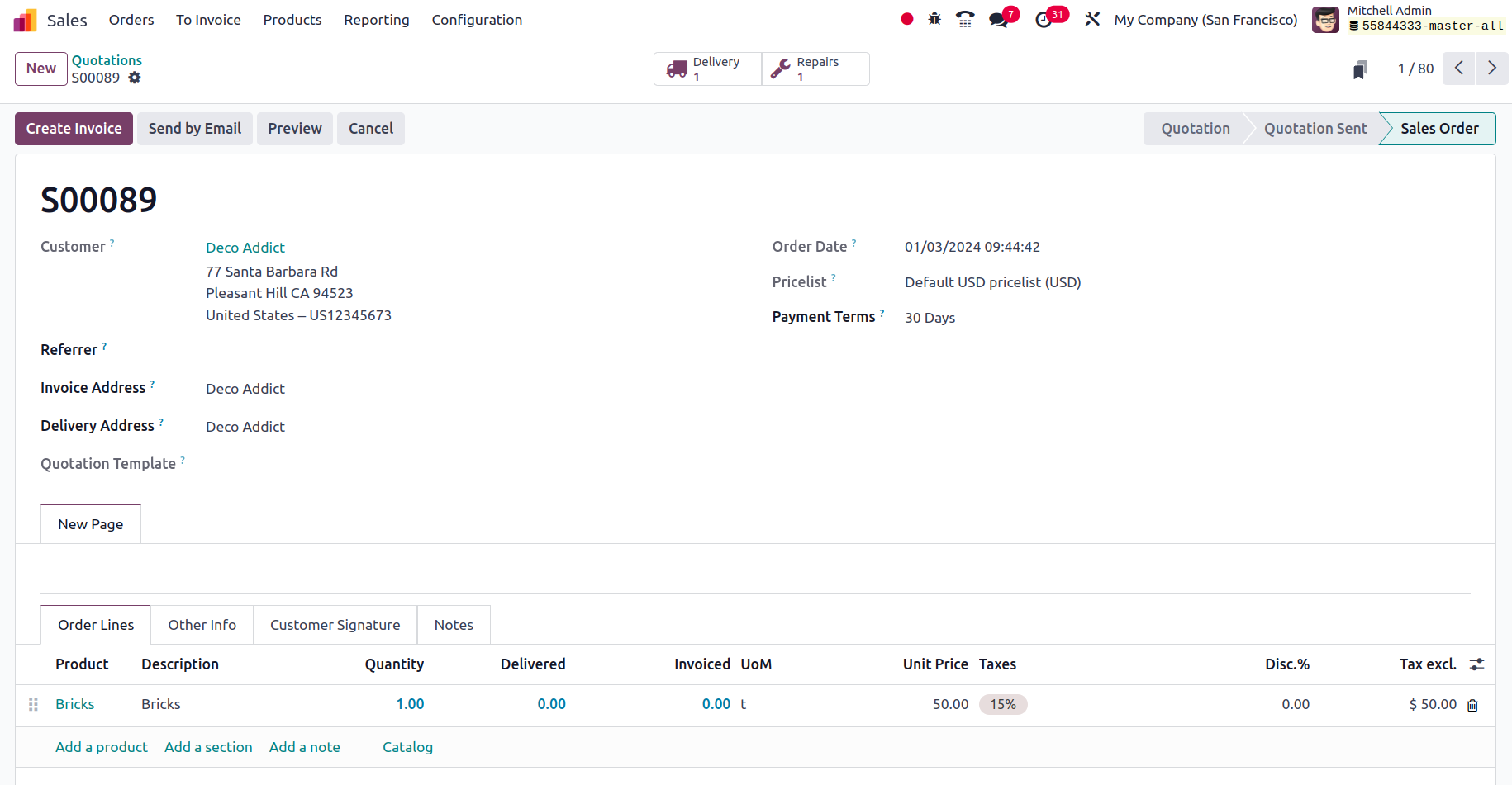 Put your product sales first